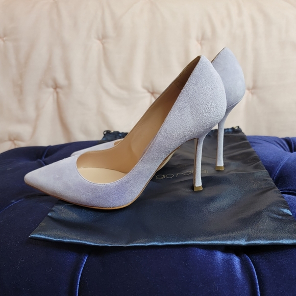 Sergio Rossi Shoes - SERGIO ROSSI lilac suede pumps, NWOB.